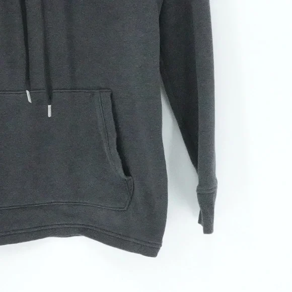 Athleta Hoodie Womens‎ Small Charcoal Gray Funnel Neck Kangaroo Pocket - Picture 7 of 16